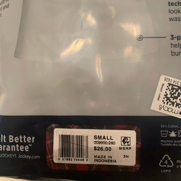 3 pack Jockey cotton blend full cut woven boxers. NWT Small 28-30 - Picture 2 of 3